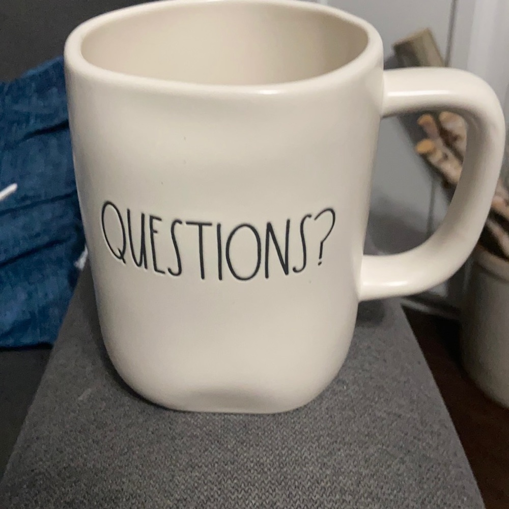Rae Dunn Questions mug